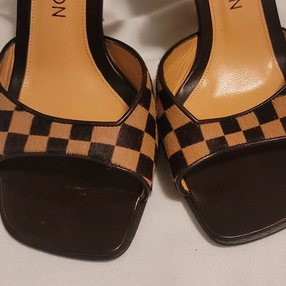 Louis Vuitton Brown Damier Women's Shoes Size 35.5 - Picture 3 of 16